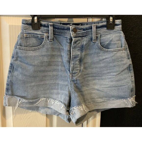 Hollister, Curvy, Ultra High-Rise, Button-fly, Mom Shorts, 3”, Size: 5-W27 - Picture 1 of 6